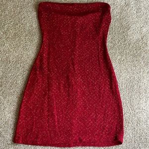 ❤️$6 BUNDLED❤️ Charlotte Russe Strapless Bodycon Glitter Dress